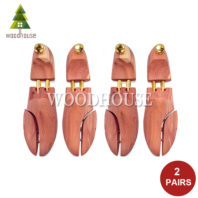 Shoe Tree Cedar - 남녀공용 트윈 튜브 조절식 레드 시더