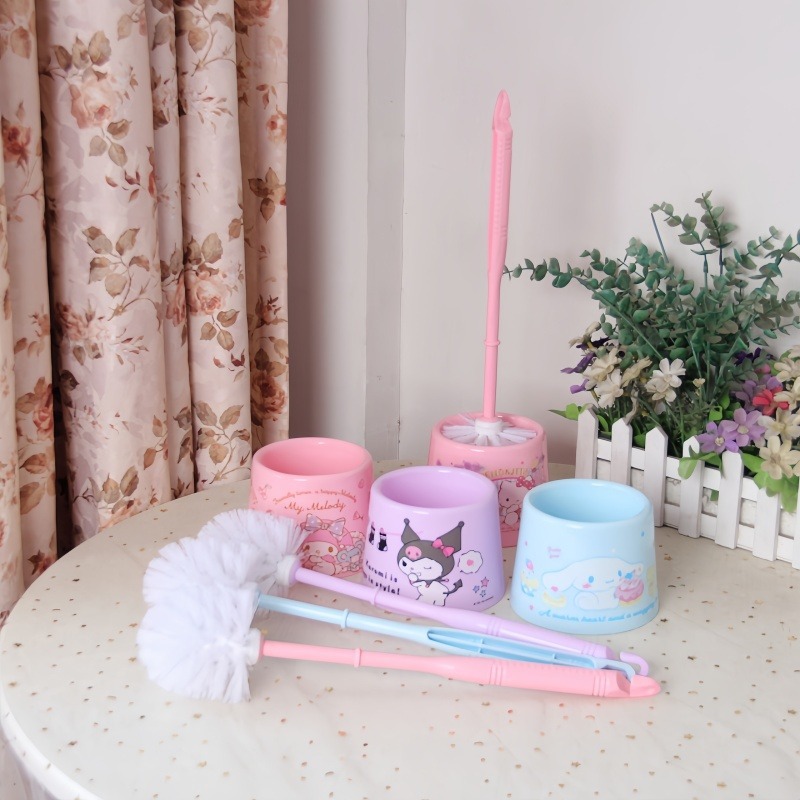 Brush Bristle Set - 헬로 키티 긴 손잡이 부드러운 솔