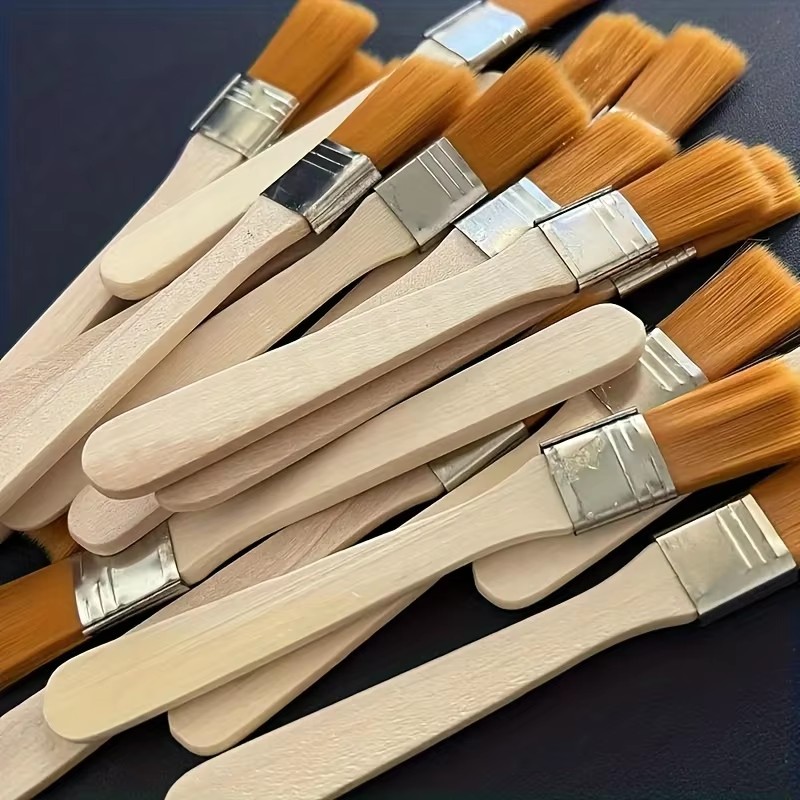 Brush Bristle Set - 유화, 먼지 제거 및 청소용 나무