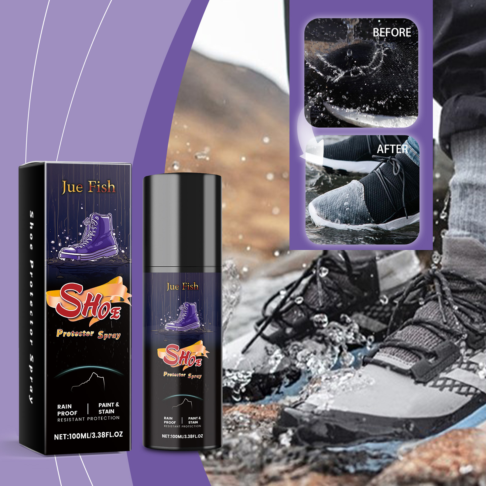 Sneaker Protector Spray - 100ml 신발 방수 스프레이 나노 효율적으로