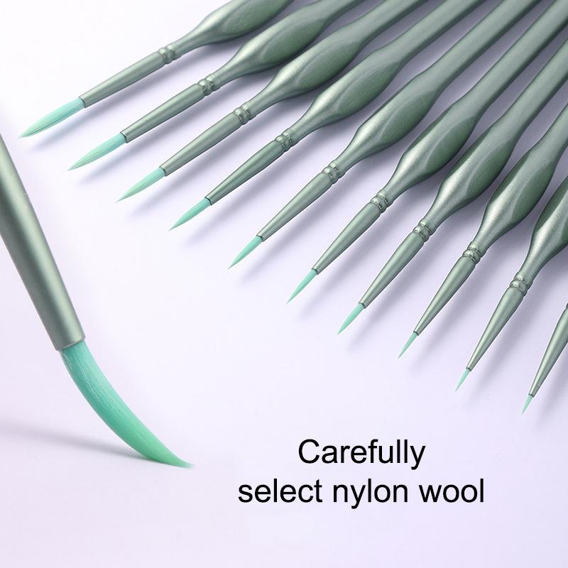 11Pcs 미니어처 디테일 페인트 브러쉬 세트 나일론  - Brush Bristle Set 리뷰 및 가격
