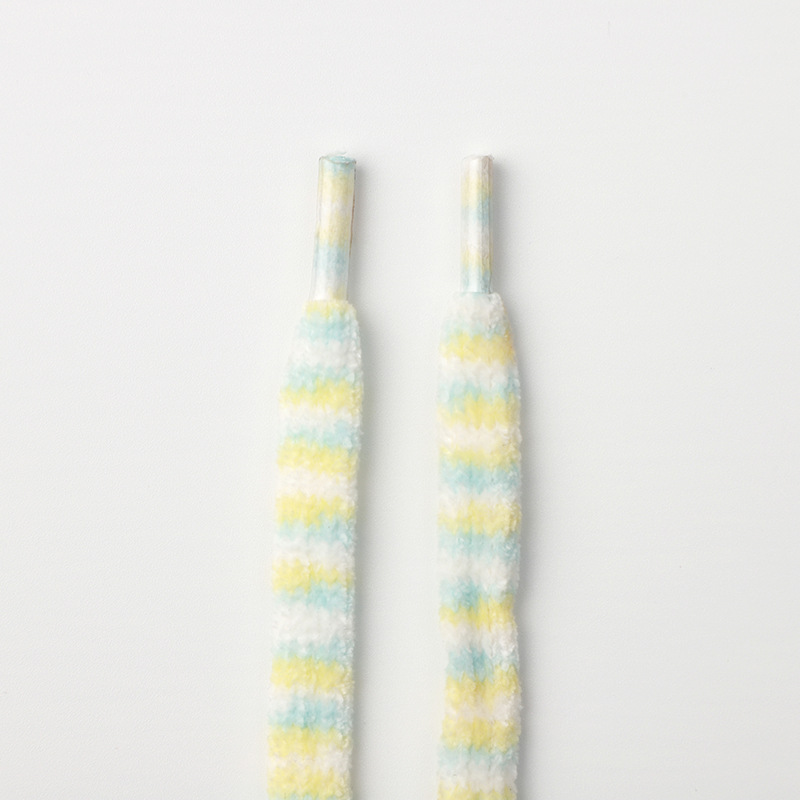 컬러풀한 스트라이프 플랫 플러시 신발끈 1.3cm 폭  - Lace Replacement Flat 리뷰 및 가격